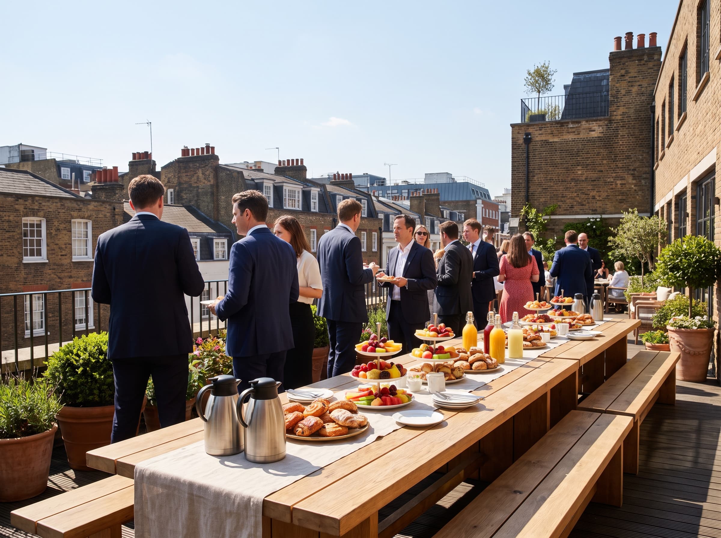 Soho Brunch rooftop catering